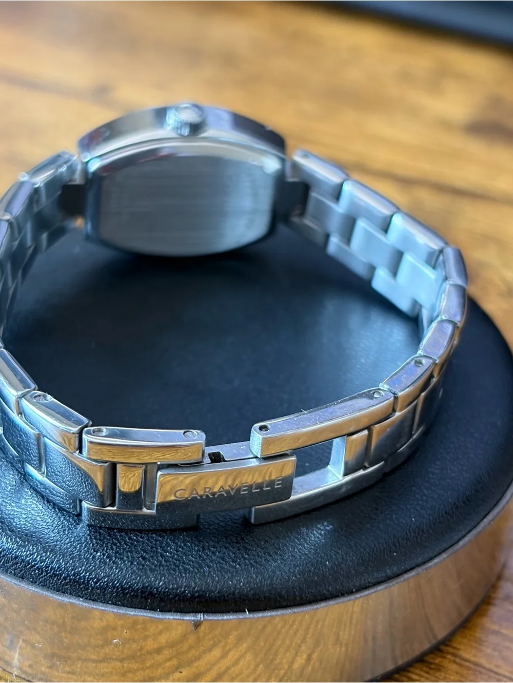 Caravelle by Bulova 43L204 Women’s Charcoal MOP Crystal Bezel Watch New Battery